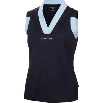 Calvin Juno Jersey S/Less Polo S NAVY S Calvin Juno Jersey S/Less Polo S NAVY S