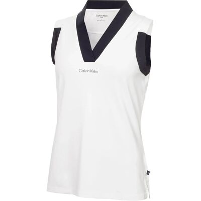 Calvin Juno Jersey S/Less Polo XL WHITE XL Calvin Juno Jersey S/Less Polo XL WHITE XL