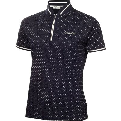 Calvin Camilla Printed S/S Polo M NAVY M Calvin Camilla Printed S/S Polo M NAVY M