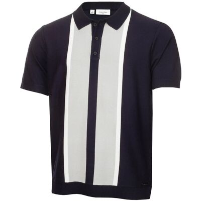 Calvin Monard Knitted Polo S NAVY S Calvin Monard Knitted Polo S NAVY S