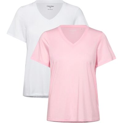 Calvin Tia 2 Pack Relaxed Tee S REPK-WHT S Calvin Tia 2 Pack Relaxed Tee S REPK-WHT S