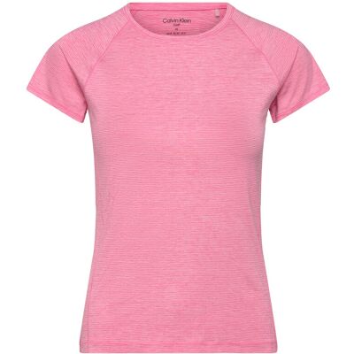 Calvin Mila Mini Stripe Short Sleeve Tee S PINK S Calvin Mila Mini Stripe Short Sleeve Tee S PINK S