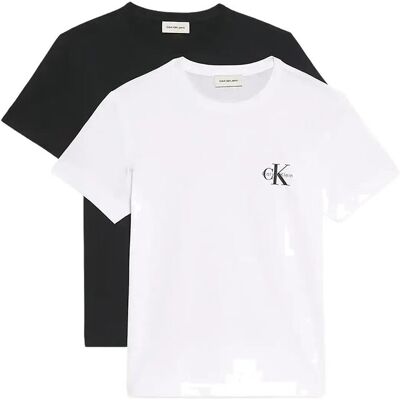 Calvin Monologo Cn 2 Pack Tee XXS BLACK BRIGHT WHITE XXS Calvin Monologo Cn 2 Pack Tee XXS BLACK BRIGHT WHITE XXS