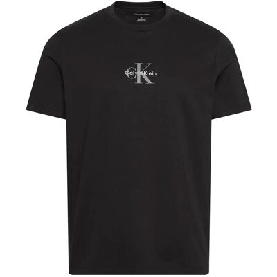 Calvin Ss 30S Micro Monologo Tee L BLACK L Calvin Ss 30S Micro Monologo Tee L BLACK L