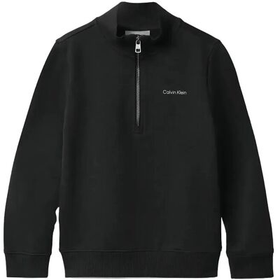 Calvin Chest Inst. Logo Half Zip 140 CK BLACK 140 Calvin Chest Inst. Logo Half Zip 140 CK BLACK 140