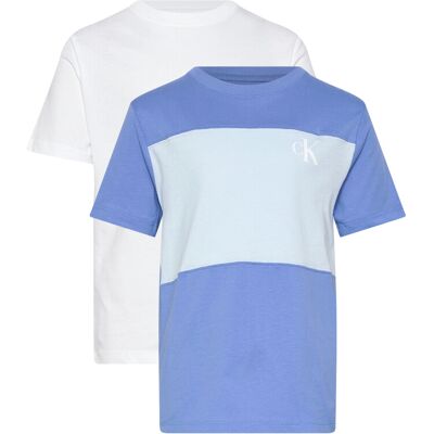 Calvin Color Block 2-P T-Shirts 170 PROVENCE 16-4032 TCX 170 Calvin Color Block 2-P T-Shirts 170 PROVENCE 16-4032 TCX 170