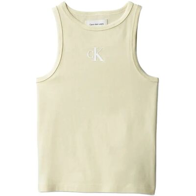 Calvin Ck Logo Tank Top 170 FRENCH VANILLA 12-0722 TCX 170 Calvin Ck Logo Tank Top 170 FRENCH VANILLA 12-0722 TCX 170