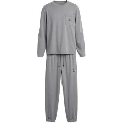 Calvin Monogram L/S Jogger Set XL MISTY GREY XL Calvin Monogram L/S Jogger Set XL MISTY GREY XL