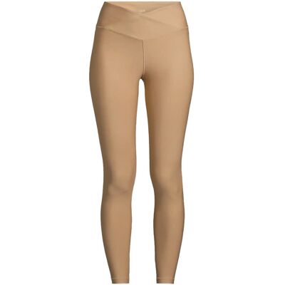 Casall Overlap High Waist Tights 38 LIGHT KHAKI 38 Casall Overlap High Waist Tights 38 LIGHT KHAKI 38