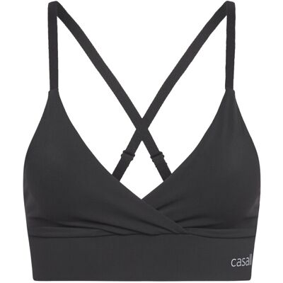 Casall Wrap Sports Bra S BLACK S Casall Wrap Sports Bra S BLACK S
