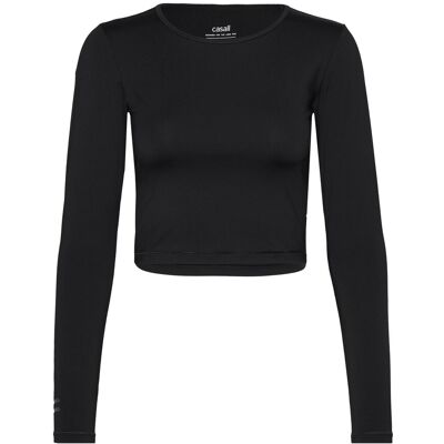 Casall Graphic Crop Long Sleeve L BLACK L Casall Graphic Crop Long Sleeve L BLACK L