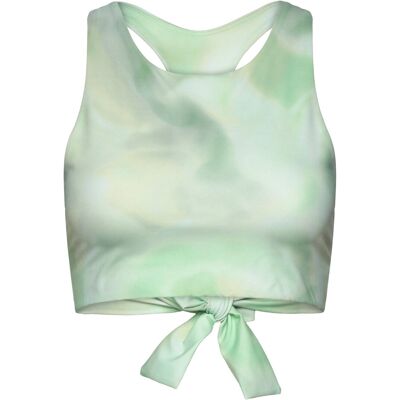 Casall Tie Back Sports Top S ILLUSION GREEN S Casall Tie Back Sports Top S ILLUSION GREEN S