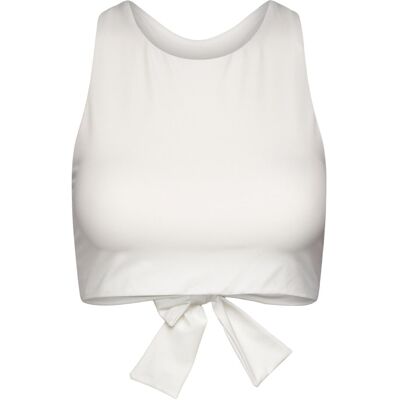 Casall Tie Back Sports Top S WHITE S Casall Tie Back Sports Top S WHITE S
