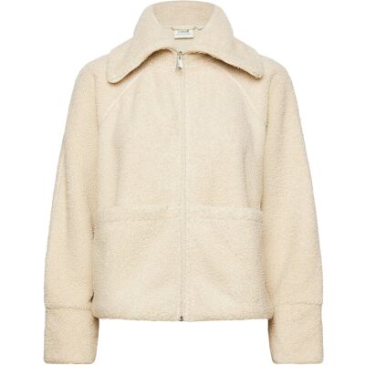 Casall Sherpa Short Zip Jacket XS ECRU XS Casall Sherpa Short Zip Jacket XS ECRU XS