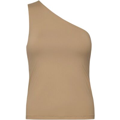 Casall One Shoulder Bra Tank S LIGHT KHAKI S Casall One Shoulder Bra Tank S LIGHT KHAKI S