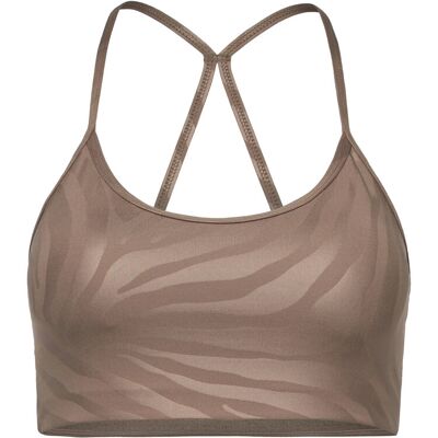 Casall Sleek Strappy Sports Bra Printed XS ZEBRA KHAKI XS Casall Sleek Strappy Sports Bra Printed XS ZEBRA KHAKI XS