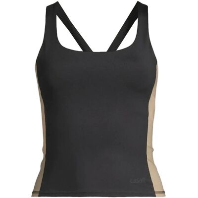 Casall Shaped Block Built In Bra Tank S BLACK S Casall Shaped Block Built In Bra Tank S BLACK S