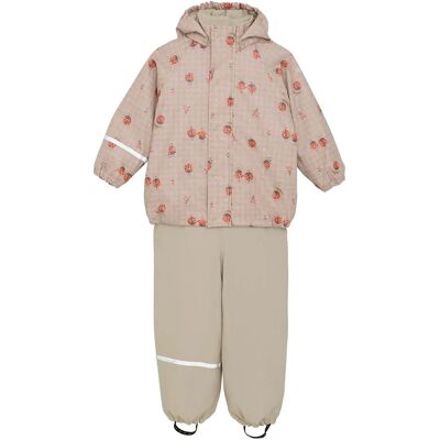 CeLaVi Rainwear Set - Aop, W. Fleece 90 NASTURTIUM 90 CeLaVi Rainwear Set - Aop, W. Fleece 90 NASTURTIUM 90