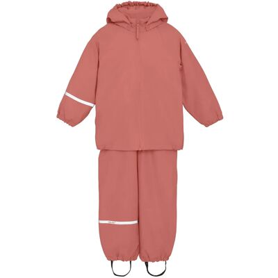 CeLaVi Rainwear Set W. Fleece 90 BRICK DUST 90 CeLaVi Rainwear Set W. Fleece 90 BRICK DUST 90