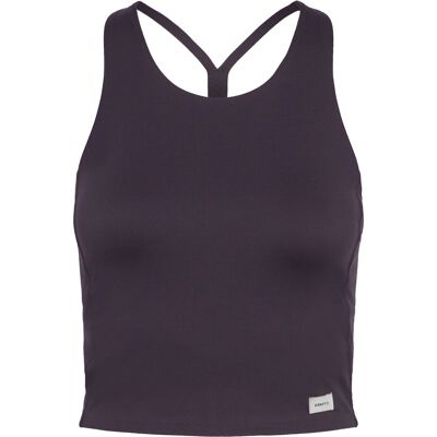 Craft Collective Cropped Singlet W L DK PLUM L Craft Collective Cropped Singlet W L DK PLUM L