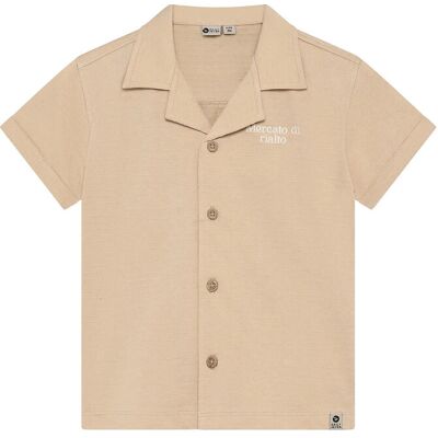 Daily 7 T-Shirt Fancy Polo 140 LATTE SAND 140 Daily 7 T-Shirt Fancy Polo 140 LATTE SAND 140