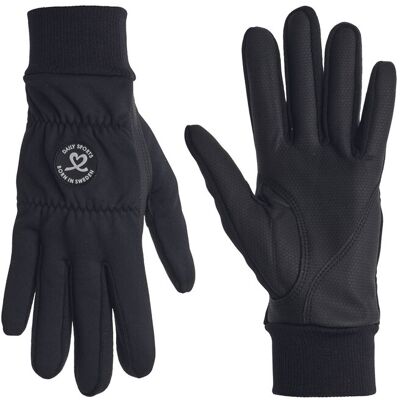 Daily Sports Ella Glove With Logo 4 BLACK 4 Daily Sports Ella Glove With Logo 4 BLACK 4