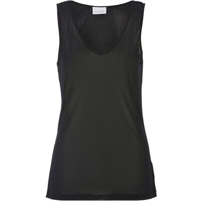 Damella of Sweden Silk Tank Top L BLACK L Damella of Sweden Silk Tank Top L BLACK L