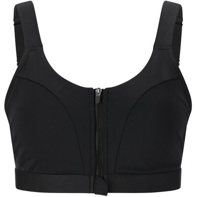Endurance Crystale W Zip Sports Bra XS BLACK XS Endurance Crystale W Zip Sports Bra XS BLACK XS