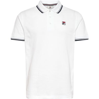 FILA Biella Regular Tipped Polo Shirt S BRIGHT WHITE S FILA Biella Regular Tipped Polo Shirt S BRIGHT WHITE S