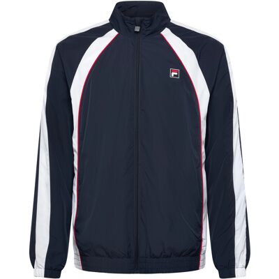 FILA Pistoia Relaxed Blocked Woven Track Jacket XXL BLACK IRIS-BRIGHT WHITE XXL FILA Pistoia Relaxed Blocked Woven Track Jacket XXL BLACK IRIS-BRIGHT WHITE XXL