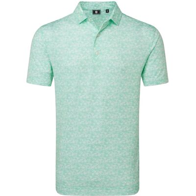 FootJoy Hidden Palm Print Lisle L SEA GLASS / WHITE L FootJoy Hidden Palm Print Lisle L SEA GLASS / WHITE L