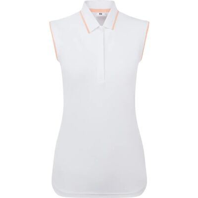 FootJoy Sleeveless Polo L WHITE L FootJoy Sleeveless Polo L WHITE L