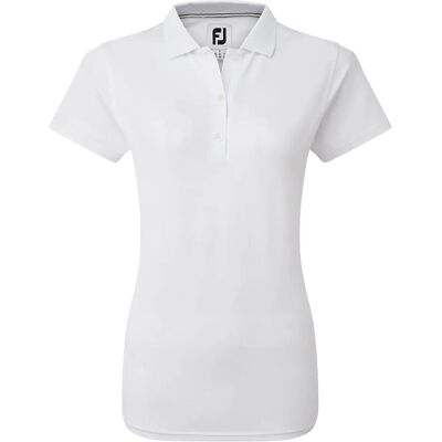 FootJoy damers stretch piqué golfpolo - Vit - Golfpolo FootJoy damers stretch piqué golfpolo - Vit - Golfpolo