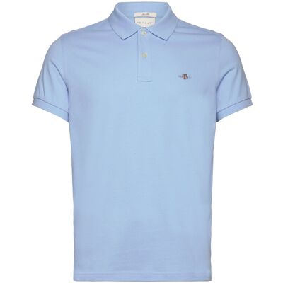 Gant Slim Shield Ss Pique Polo XXXL CAPRI BLUE XXXL Gant Slim Shield Ss Pique Polo XXXL CAPRI BLUE XXXL