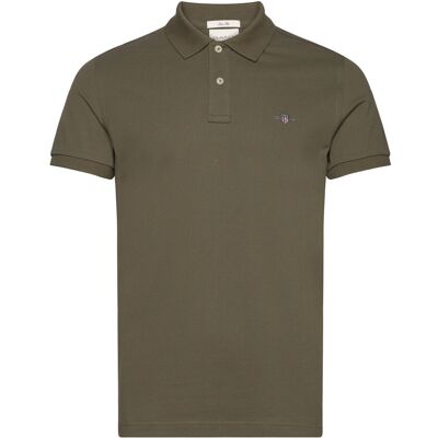 Gant Slim Shield Ss Pique Polo XXXL JUNIPER GREEN XXXL Gant Slim Shield Ss Pique Polo XXXL JUNIPER GREEN XXXL