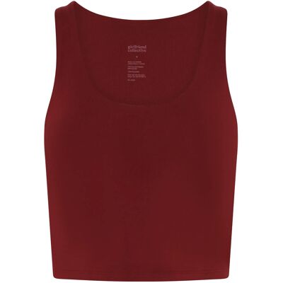 Girlfriend Collective Luxe Scoop Tank XXXXL BORDEAUX XXXXL Girlfriend Collective Luxe Scoop Tank XXXXL BORDEAUX XXXXL