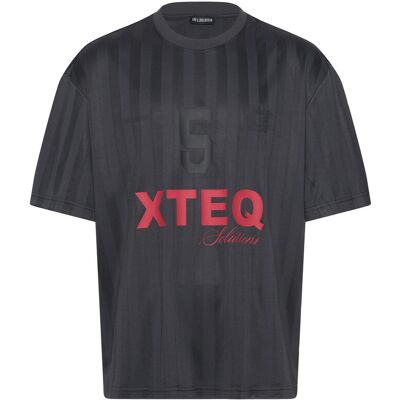 HAN Kjøbenhavn Printed Football Tee L DARK GREY L HAN Kjøbenhavn Printed Football Tee L DARK GREY L