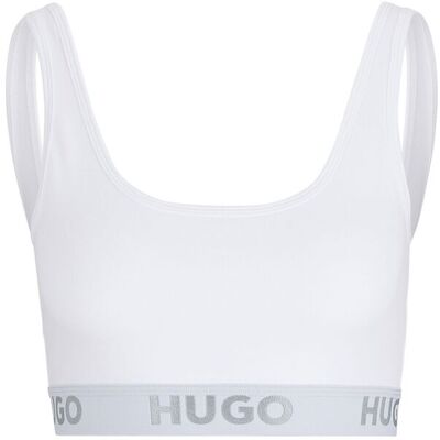 HUGO Bralette Sporty Logo L WHITE L HUGO Bralette Sporty Logo L WHITE L