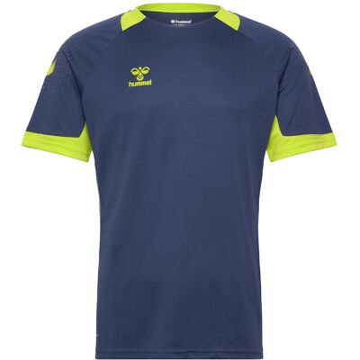 HUMMEL - LEAD S/S POLY JERSEY - Blå - S - Shirt HUMMEL - LEAD S/S POLY JERSEY - Blå - S - Shirt