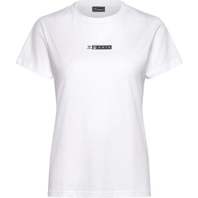 Hummel Hmloffgrid Tee S/S Wo L WHITE/FORGED IRON L Hummel Hmloffgrid Tee S/S Wo L WHITE/FORGED IRON L