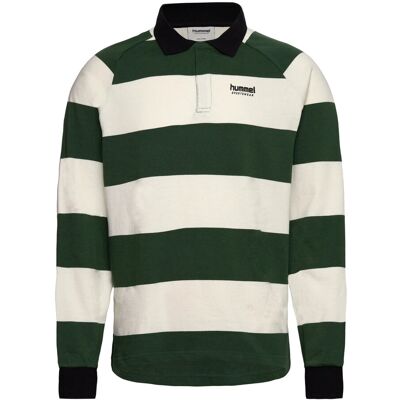Hummel Hmlloose Striped Polo L/S L DARK GREEN L Hummel Hmlloose Striped Polo L/S L DARK GREEN L