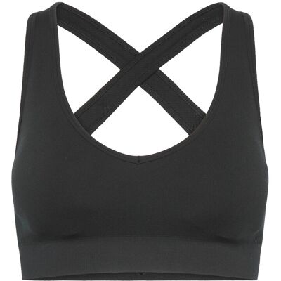 Hummel Hmlhiit Seamless V Shape Padded Bra L BLACK L Hummel Hmlhiit Seamless V Shape Padded Bra L BLACK L
