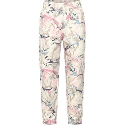 Hummel Hmljr Loose Aop Adj Waist Pants 104 SILVER BIRCH 104 Hummel Hmljr Loose Aop Adj Waist Pants 104 SILVER BIRCH 104