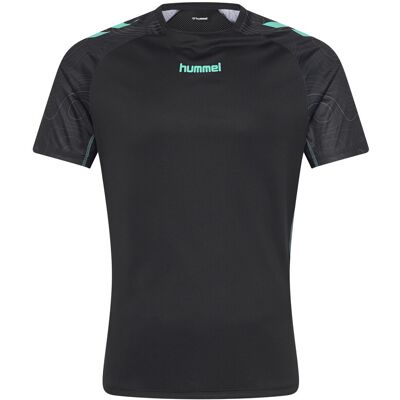 Hummel Hmlblaze 2.0 Training Jersey S/S S BLACK/POOL BLUE S Hummel Hmlblaze 2.0 Training Jersey S/S S BLACK/POOL BLUE S