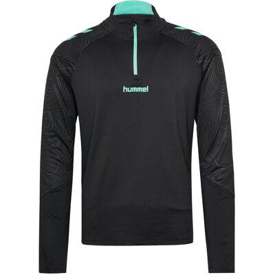 Hummel Hmlblaze 2.0 Training Half Zip M BLACK/POOL BLUE M Hummel Hmlblaze 2.0 Training Half Zip M BLACK/POOL BLUE M