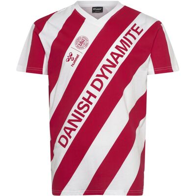 Hummel Dbu 26 Fan Dynamite Tee Ss S WHITE/TANGO RED S Hummel Dbu 26 Fan Dynamite Tee Ss S WHITE/TANGO RED S