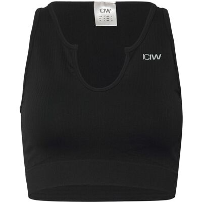 ICANIWILL Ribbed Define Seamless Tank Top L BLACK L ICANIWILL Ribbed Define Seamless Tank Top L BLACK L