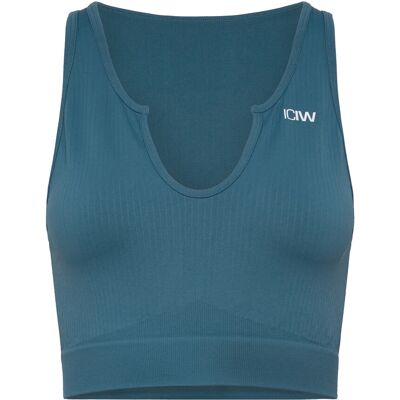 ICANIWILL Ribbed Define Seamless Tank Top M LIGHT FADED TEAL M ICANIWILL Ribbed Define Seamless Tank Top M LIGHT FADED TEAL M