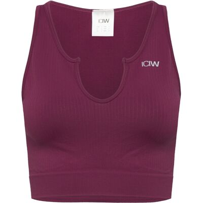 ICANIWILL Ribbed Define Seamless Tank Top XS MAGENTA ROSE XS ICANIWILL Ribbed Define Seamless Tank Top XS MAGENTA ROSE XS