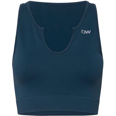 ICANIWILL Ribbed Define Seamless Tank Top M TEAL BLUE M ICANIWILL Ribbed Define Seamless Tank Top M TEAL BLUE M